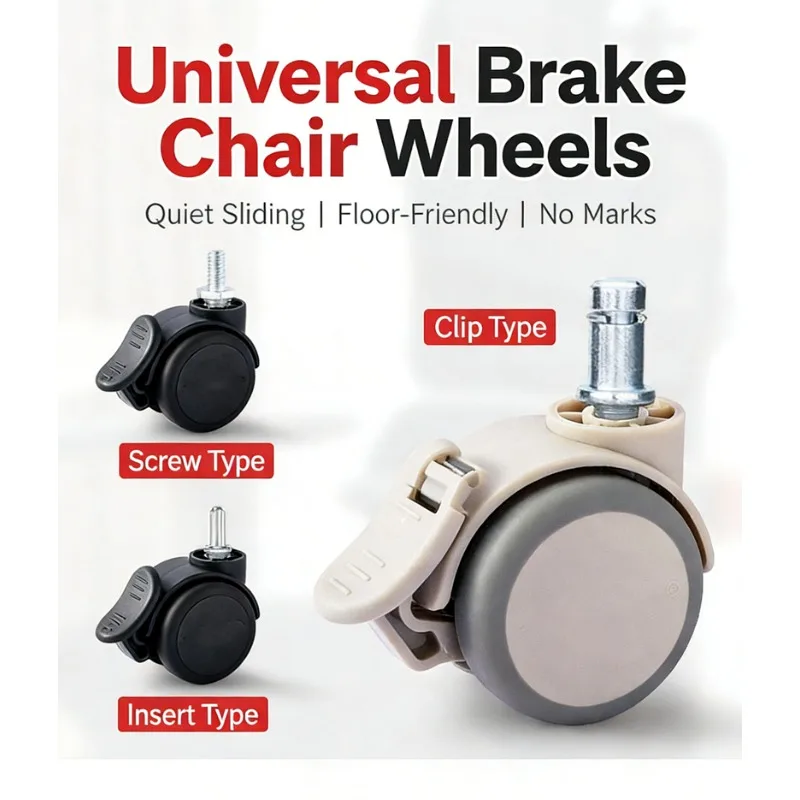 (5Pcs) 2 Inch Screw/Circlip/Insert Gaming Chair Spinner Wheel Screw Circlip with Brake Caster Office Pulley Load Capcity 200KG
(5Pcs) 2 Inch Screw/Circlip/Insert Gaming Chair Spinner Wheel Screw Circlip with Brake Caster Office Pulley Load Capcity 200KG