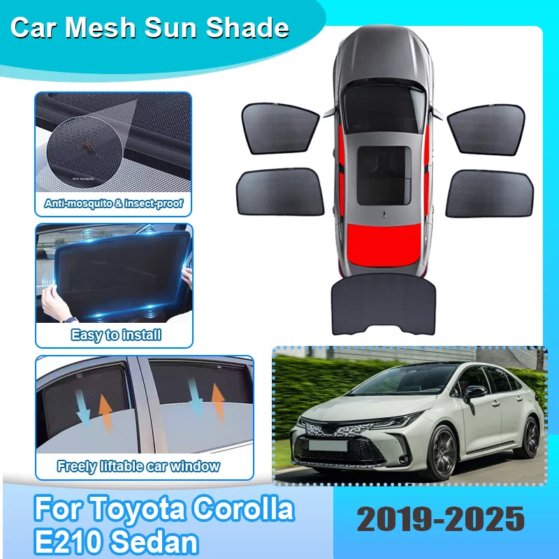 Car Window Sunshade For Toyota Corolla E210 Sedan 2019-2025 Visor Mesh Blocks UV Rays Windshield Frame Curtain Auto Accessories
Car Window Sunshade For Toyota Corolla E210 Sedan 2019-2025 Visor Mesh Blocks UV Rays Windshield Frame Curtain Auto Accessories