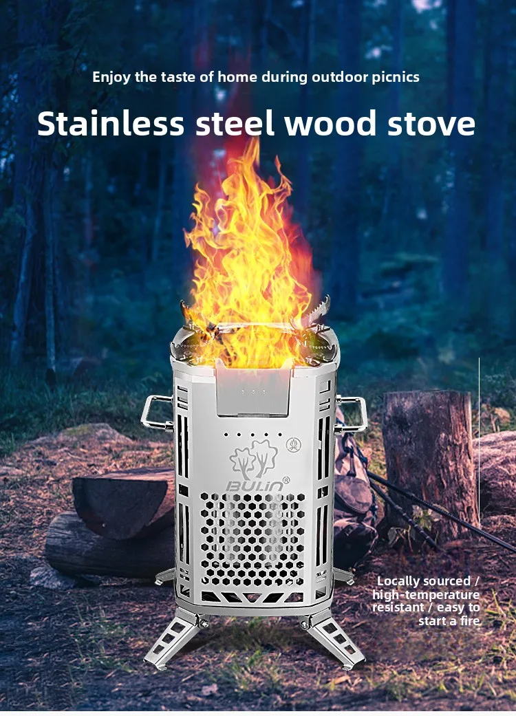 Outdoor Household firewood stove Portable smokeless firewood stove Stainless steel multifunctional field Firewood stove2026
Outdoor Household firewood stove Portable smokeless firewood stove Stainless steel multifunctional field Firewood stove2026