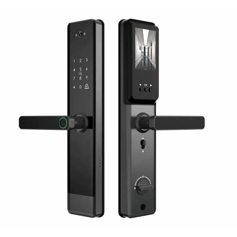 Visual Peephole Fingerprint Smart Lock With WiFi Tuya App Remote Control & Camera Cloud Storage For Home Security Entry Door
Visual Peephole Fingerprint Smart Lock With WiFi Tuya App Remote Control & Camera Cloud Storage For Home Security Entry Door