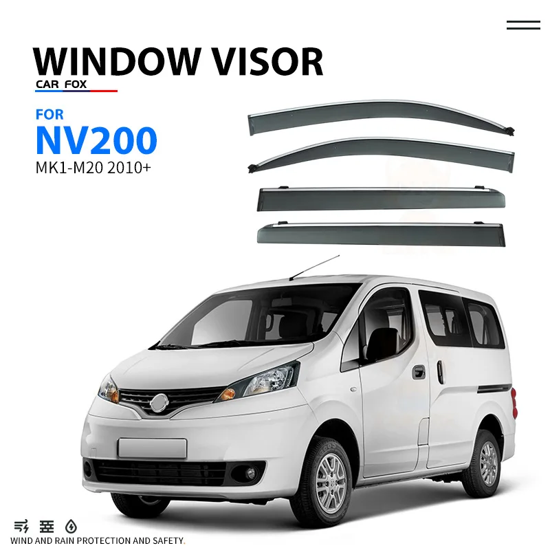2Pcs/4Pcs For Nissan NV200 2010+ Car Window Visor Awning Shelters Windshield Side Window Rain Sun Shade Auto Accessories
2Pcs/4Pcs For Nissan NV200 2010+ Car Window Visor Awning Shelters Windshield Side Window Rain Sun Shade Auto Accessories
