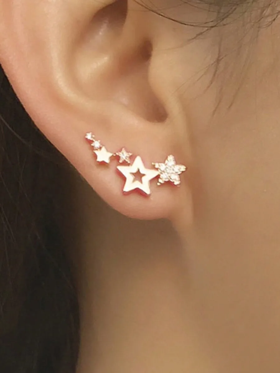 1 pair stylish minimalist star-shaped zirconia earrings for women elegant lightweight fashion accessories
1 pair stylish minimalist star-shaped zirconia earrings for women elegant lightweight fashion accessories
