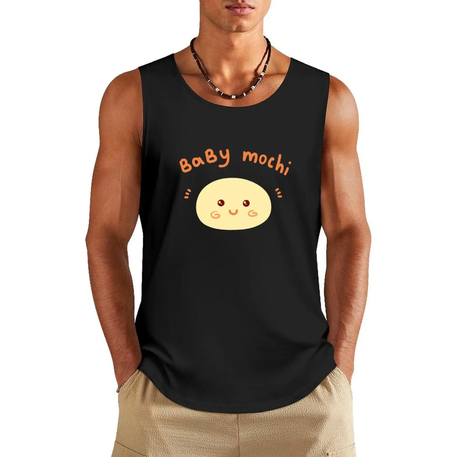 Baby mochi Tank Top Men's t shirt fashion 2025 man Men's gym t-shirt sports vest
Baby mochi Tank Top Men's t shirt fashion 2025 man Men's gym t-shirt sports vest