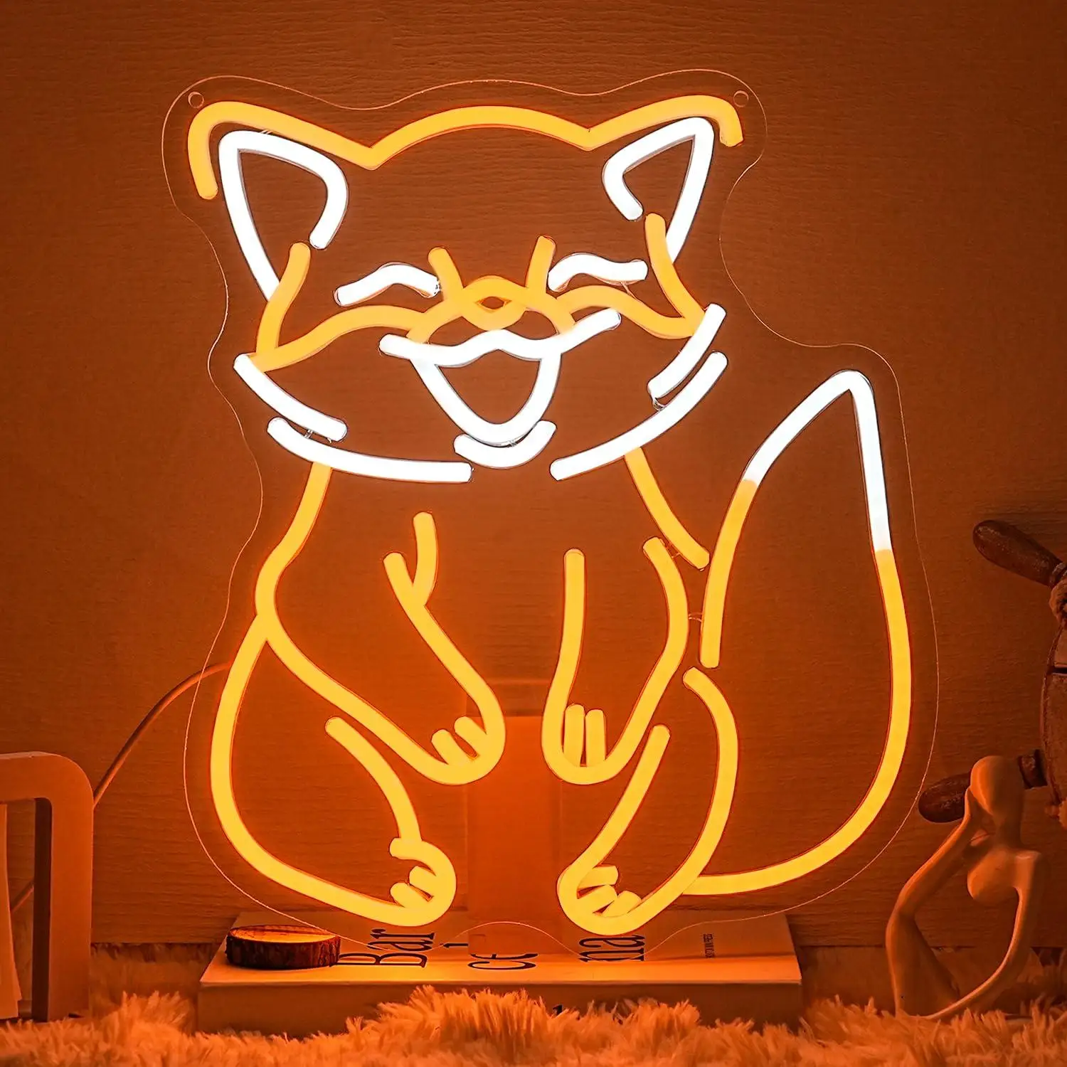 Cute Fox Neon Sign Dimmable LED Light for Nursery Bedroom Living Room Pet Shop Zoo Playrooms Wall Decor Gift for Animal Lovers
Cute Fox Neon Sign Dimmable LED Light for Nursery Bedroom Living Room Pet Shop Zoo Playrooms Wall Decor Gift for Animal Lovers