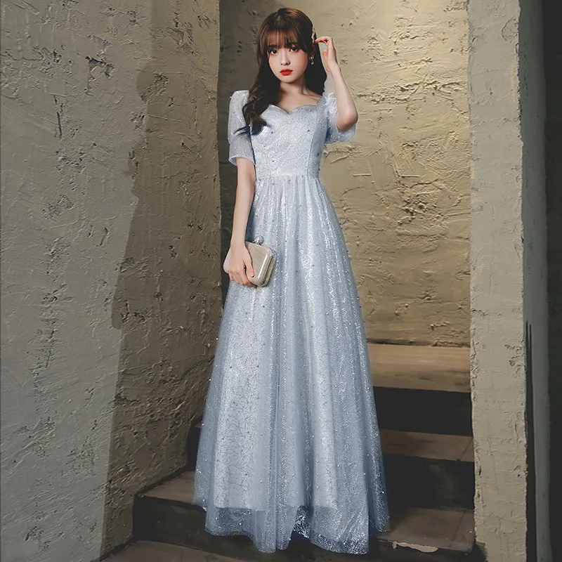 Evening Dresses Female 2022 New Autumn and Winter Banquet Temperament Bridesmaid Dresses Wedding Elegant Long Dresses
Evening Dresses Female 2022 New Autumn and Winter Banquet Temperament Bridesmaid Dresses Wedding Elegant Long Dresses