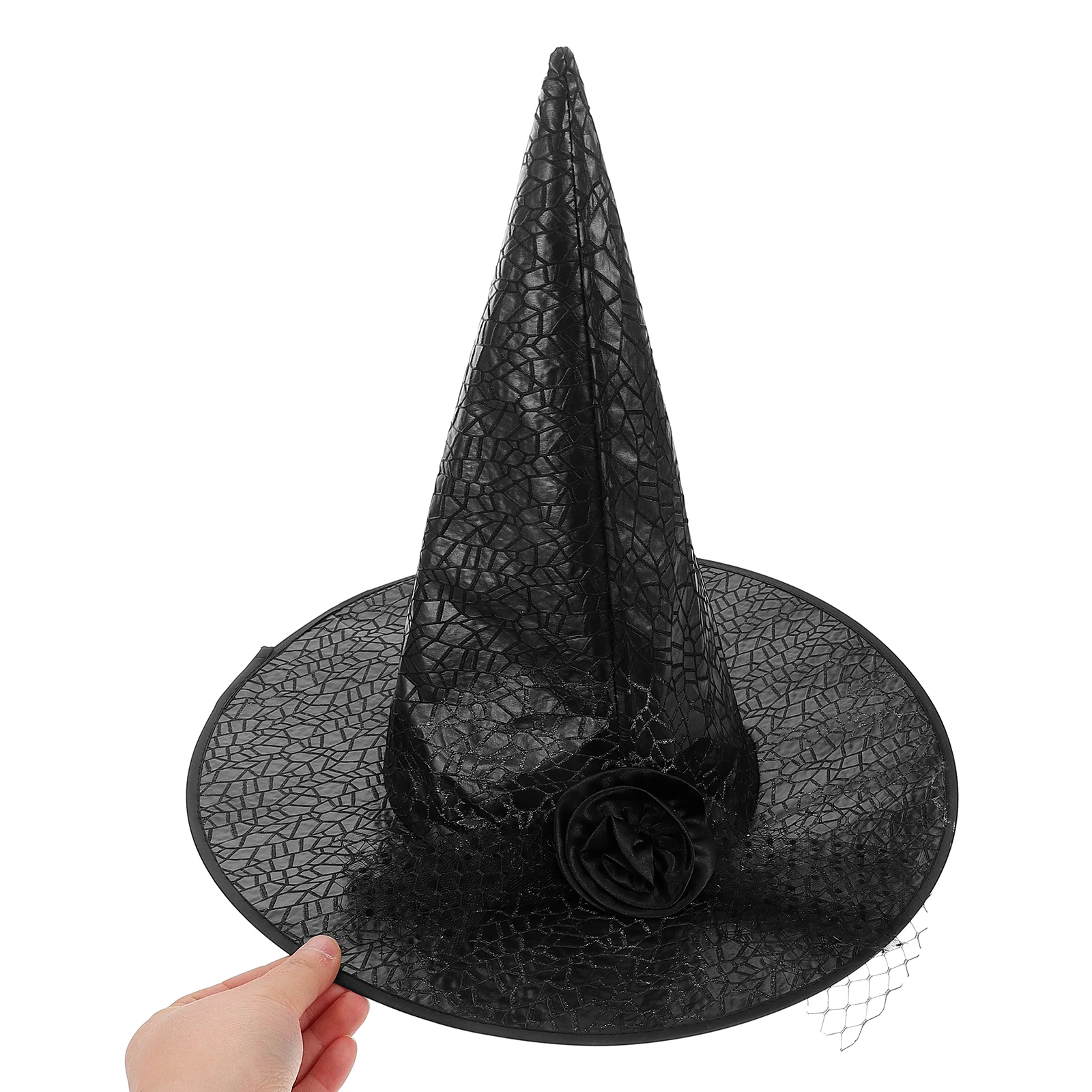 Witch Hat Halloween Costume Accessory Headwear Decorations Child Adult Mesh Rose Lace Veil Durable Comfortable Wizard Party
Witch Hat Halloween Costume Accessory Headwear Decorations Child Adult Mesh Rose Lace Veil Durable Comfortable Wizard Party