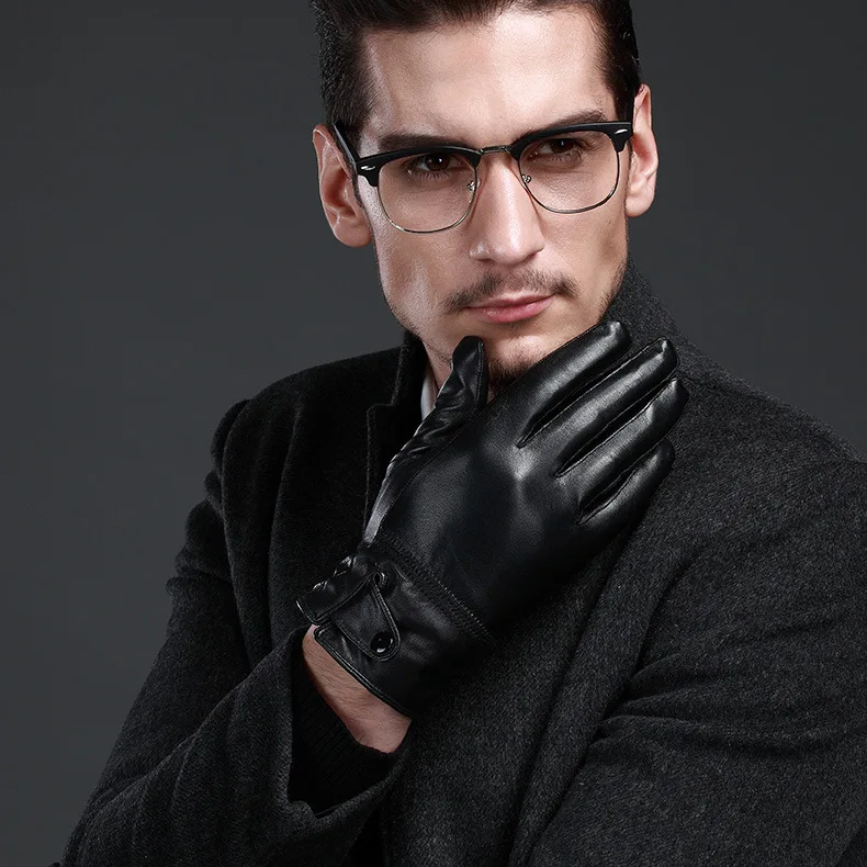 X6174 Men's Genuine Leather Gloves Buckle Adjustment Sheepskin Mittens Genuine Leather Driving Leather Gloves
X6174 Men's Genuine Leather Gloves Buckle Adjustment Sheepskin Mittens Genuine Leather Driving Leather Gloves