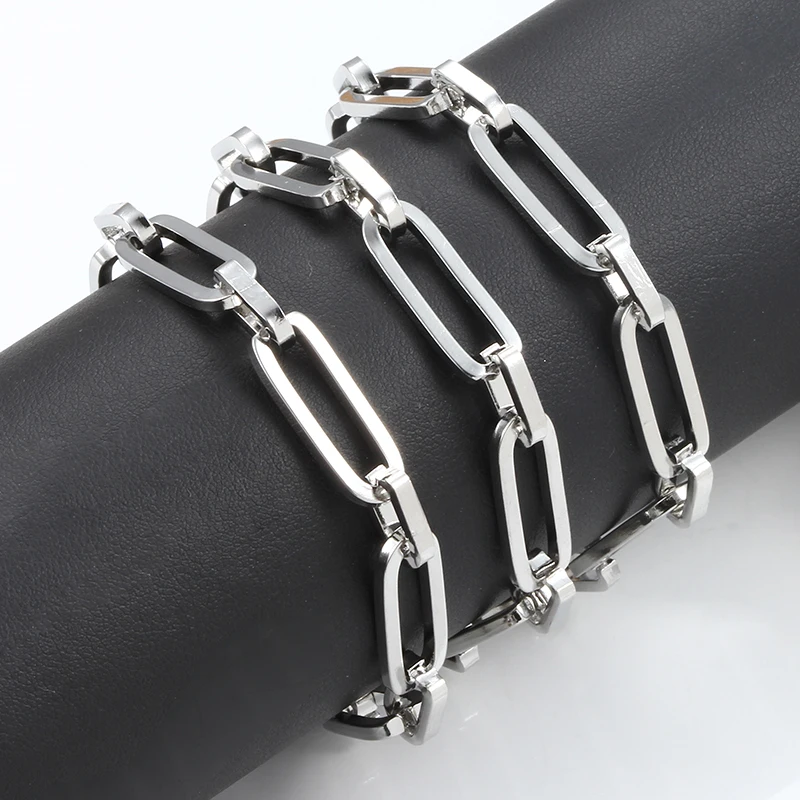 Stainless Steel Chains For Jewelry Making Accessories Long Necklace Cable Oval Bracelets DIY Charm Handmade Supplies Wholesale
Stainless Steel Chains For Jewelry Making Accessories Long Necklace Cable Oval Bracelets DIY Charm Handmade Supplies Wholesale