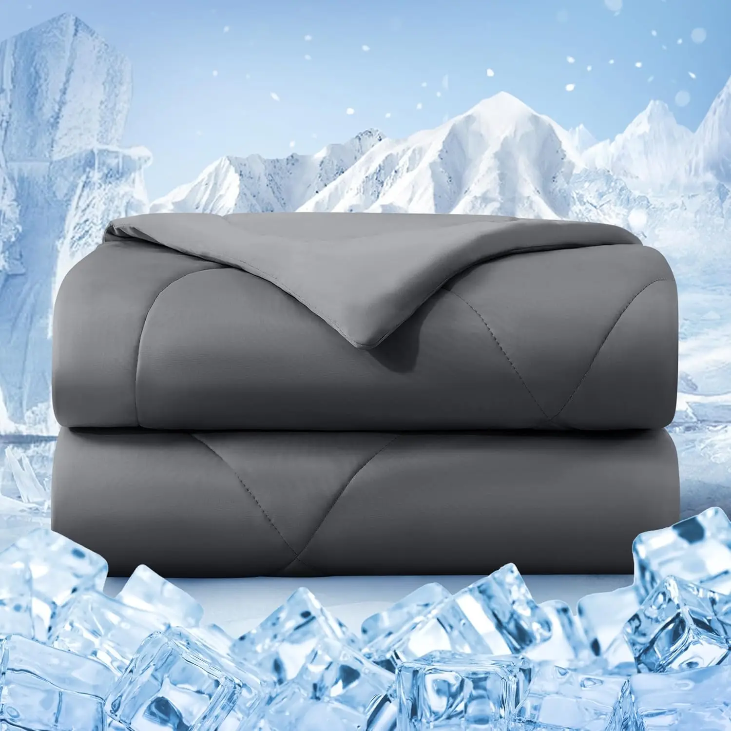 Охлаждающее одеяло Queen, двустороннее охлаждающее одеяло для тех, кто испытывает жару во сне, дышащее летнее постельное белье темно-серого цвета
Охлаждающее одеяло Queen, двустороннее охлаждающее одеяло для тех, кто испытывает жару во сне, дышащее летнее постельное белье темно-серого цвета