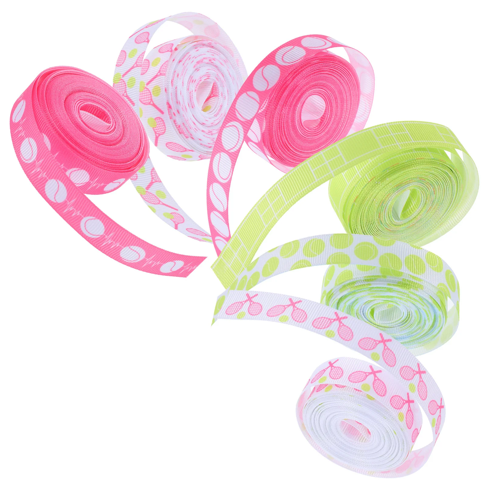 6Pcs 5 Yards Tennis Ball Ribbon Strong Fabric Sports Birthday Party Supplies for Crafting Gift Wrapping Decorative Sewing
6Pcs 5 Yards Tennis Ball Ribbon Strong Fabric Sports Birthday Party Supplies for Crafting Gift Wrapping Decorative Sewing