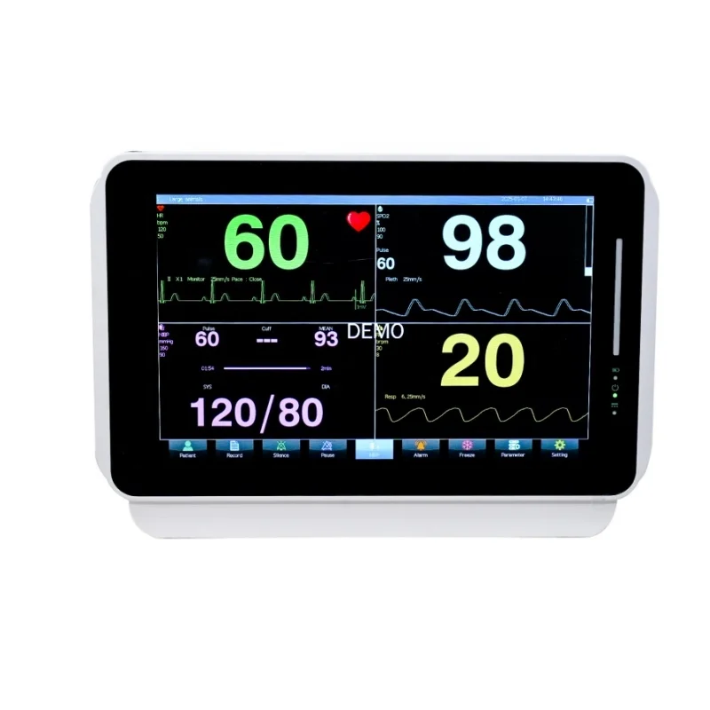 Portable Veterinary Patient Monitor with Etco2 Beside Monitor Vital Signs Monitor with Capacitive Touch Screen and APP
Portable Veterinary Patient Monitor with Etco2 Beside Monitor Vital Signs Monitor with Capacitive Touch Screen and APP