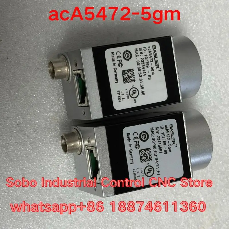 Second-hand tested OK Industrial camera acA5472-5gm
Second-hand tested OK Industrial camera acA5472-5gm