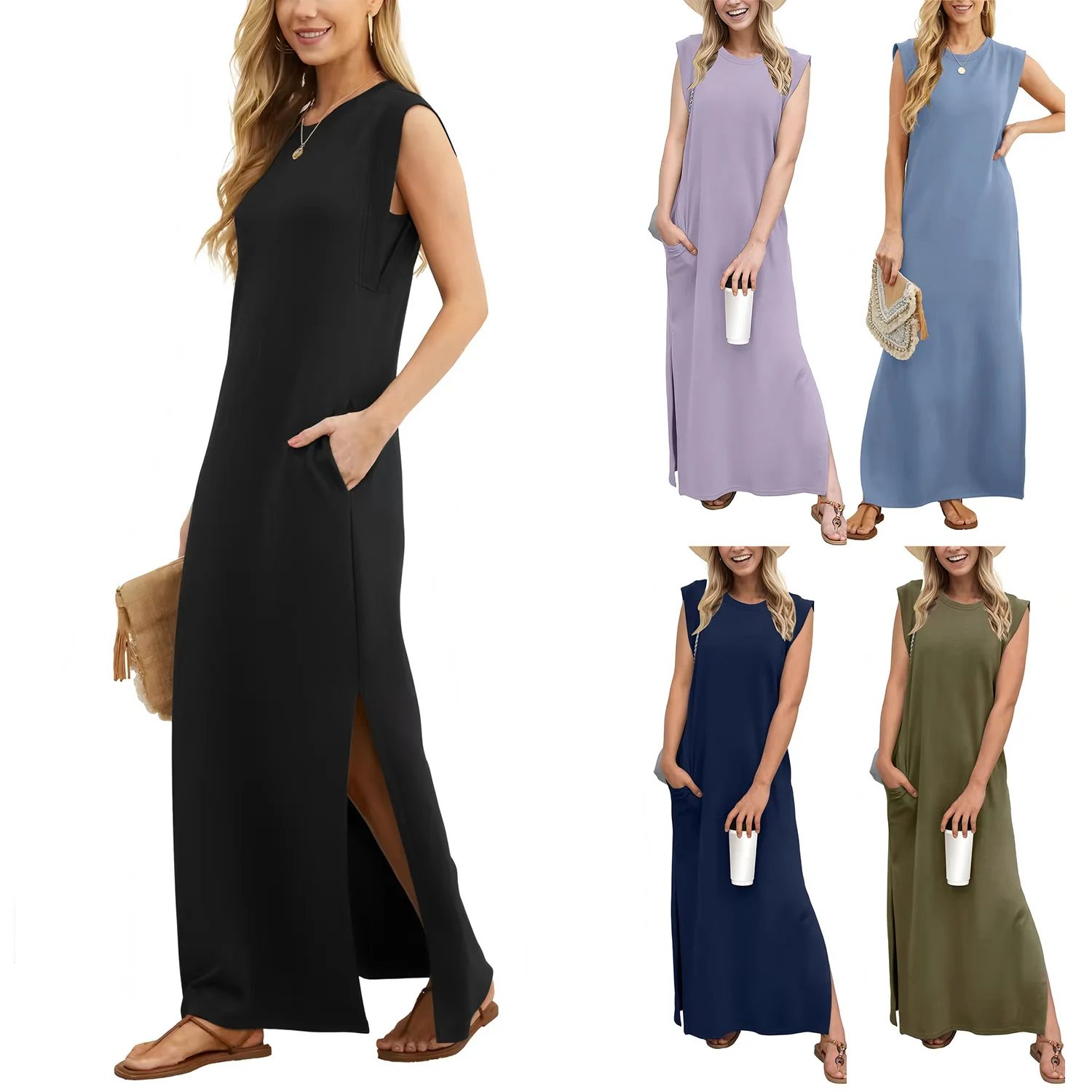 Amazon Summer Loose Long Maxi Dress Casual Solid Split Beach Dresses Spring Summer
Amazon Summer Loose Long Maxi Dress Casual Solid Split Beach Dresses Spring Summer