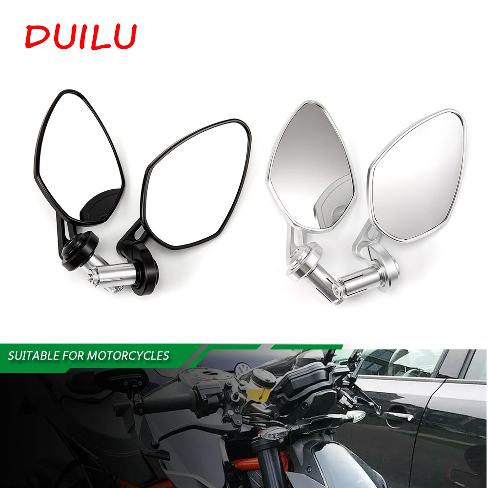 7/8" 22mm Motorcycle Accessories Aluminum Bar End Side Rearview Mirror Universal Motorbike Bike Handlebar Rear View Mirrors
7/8" 22mm Motorcycle Accessories Aluminum Bar End Side Rearview Mirror Universal Motorbike Bike Handlebar Rear View Mirrors