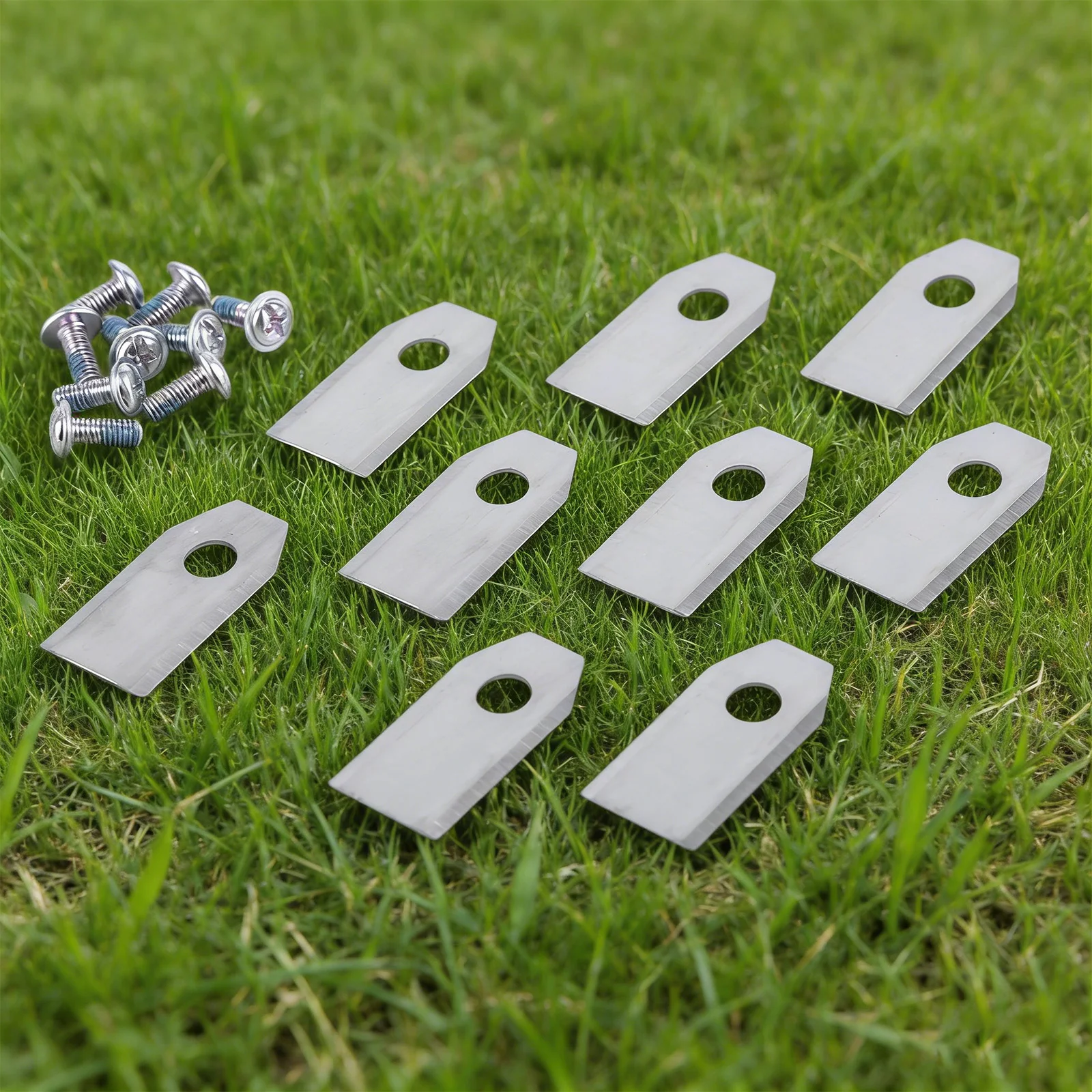 9PCS Lawn Mower Cutting Blades Set Stainless Steel Trimmer Blade For ECOVACS Cutter Blades Replacement Robotic Lawnmower Blades
9PCS Lawn Mower Cutting Blades Set Stainless Steel Trimmer Blade For ECOVACS Cutter Blades Replacement Robotic Lawnmower Blades