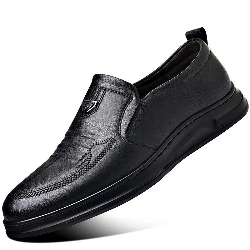 Men's Leather Business Loafers Spring Autumn Black Slip-On Shoes Male Breathable Soft Sole Comfortable Casual Driving Shoes Man
Men's Leather Business Loafers Spring Autumn Black Slip-On Shoes Male Breathable Soft Sole Comfortable Casual Driving Shoes Man