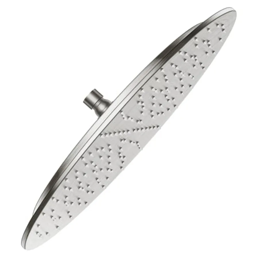 Shower Head for bathroom use, brushed nickel finish, ABS plastic material, 16 inch round rainfall shower head with 1.8 GPM flow
Shower Head for bathroom use, brushed nickel finish, ABS plastic material, 16 inch round rainfall shower head with 1.8 GPM flow
