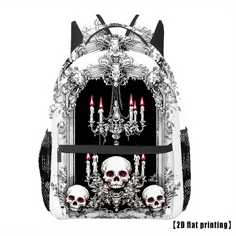 Gothic Chandelier Skulls Decor/ A Casual Backpack, a Backpack for Men and Women, Suitable for Work Sports Travel Easy to Clean
Gothic Chandelier Skulls Decor/ A Casual Backpack, a Backpack for Men and Women, Suitable for Work Sports Travel Easy to Clean