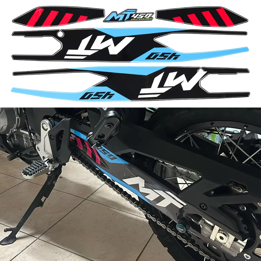 For CFMOTO 450MT MT450 IBEX 450 MT 450 2024 2025 Motorcycle Rear Swing Arm Decal Chain Cover Stickers Protect Decoration Sticker
For CFMOTO 450MT MT450 IBEX 450 MT 450 2024 2025 Motorcycle Rear Swing Arm Decal Chain Cover Stickers Protect Decoration Sticker