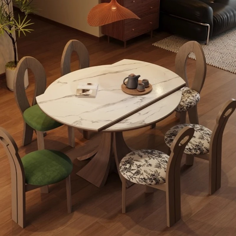 White Antiquity Style Dining Table Vintage Luxury Home Extendable Dining Table Folding Round Mesa De Centro De Sala Furnitures
White Antiquity Style Dining Table Vintage Luxury Home Extendable Dining Table Folding Round Mesa De Centro De Sala Furnitures