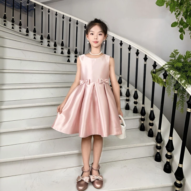 2026 Children Girls Formal Dress Costume New Pink Satin Princess Gown Kids Birthday Princess Gown Formal Pageant Elegant Outfit
2026 Children Girls Formal Dress Costume New Pink Satin Princess Gown Kids Birthday Princess Gown Formal Pageant Elegant Outfit
