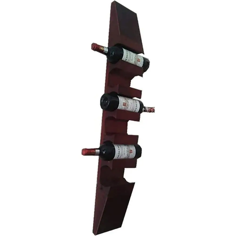 Solid Wood 6-Bottle Wall-Mounted Wine Rack for Home, Living Room, Bar, and Wine Cellar (Color: A5)
Solid Wood 6-Bottle Wall-Mounted Wine Rack for Home, Living Room, Bar, and Wine Cellar (Color: A5)