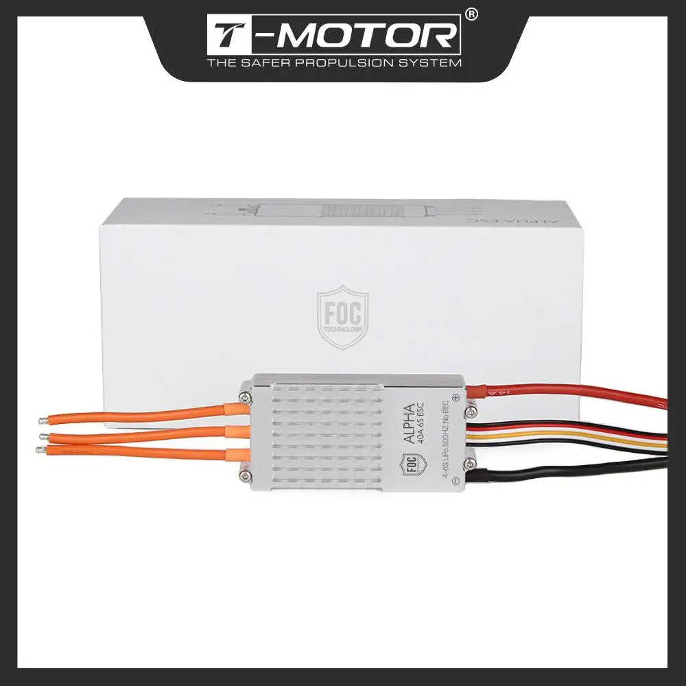 T-MOTOR ALPHA 40A Low Voltage&Noise FOC ESC Electronic Speed Controller for Brushless Motor Multicopter RC Drone MN501S MN601S
T-MOTOR ALPHA 40A Low Voltage&Noise FOC ESC Electronic Speed Controller for Brushless Motor Multicopter RC Drone MN501S MN601S