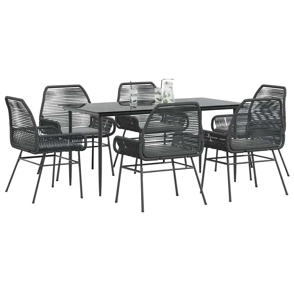 Outdoor Garden Dining Set Modern Black and Dark Grey Furniture for Patio Balcony Breach Table and Chairs Set Compact Design
Outdoor Garden Dining Set Modern Black and Dark Grey Furniture for Patio Balcony Breach Table and Chairs Set Compact Design