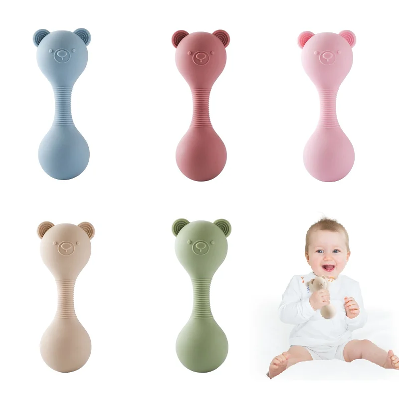 Baby Silicone Teether Toys BPA Free Silicone Cute Bear Nursing Teething Toys Food Grade Silicone Newborn Teether Toys Gift
Baby Silicone Teether Toys BPA Free Silicone Cute Bear Nursing Teething Toys Food Grade Silicone Newborn Teether Toys Gift