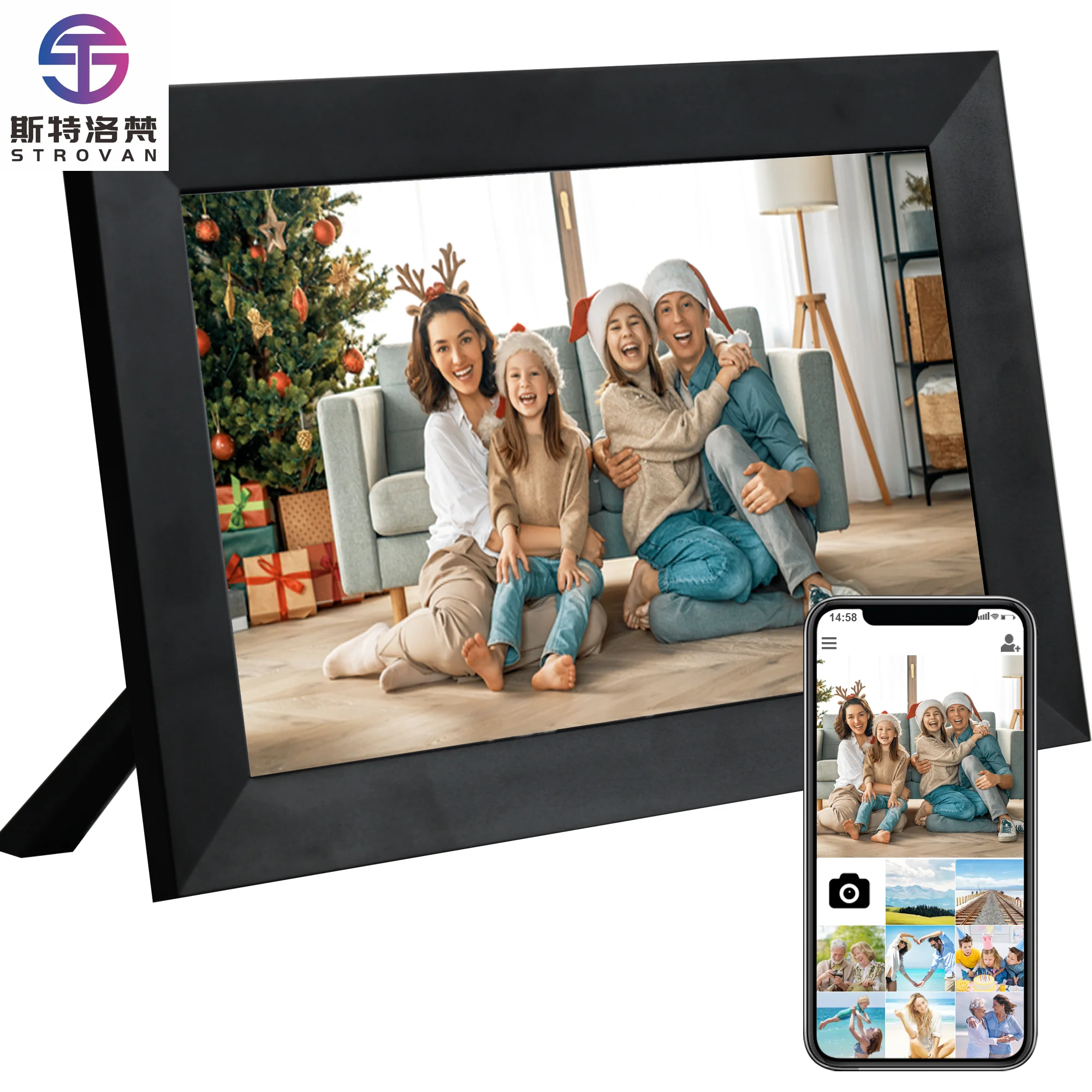 WiFi Picture Frame 10.1 Inch 1080P Touch Screen Digital Photo Frame with 32GB Memory Type C Port System
WiFi Picture Frame 10.1 Inch 1080P Touch Screen Digital Photo Frame with 32GB Memory Type C Port System