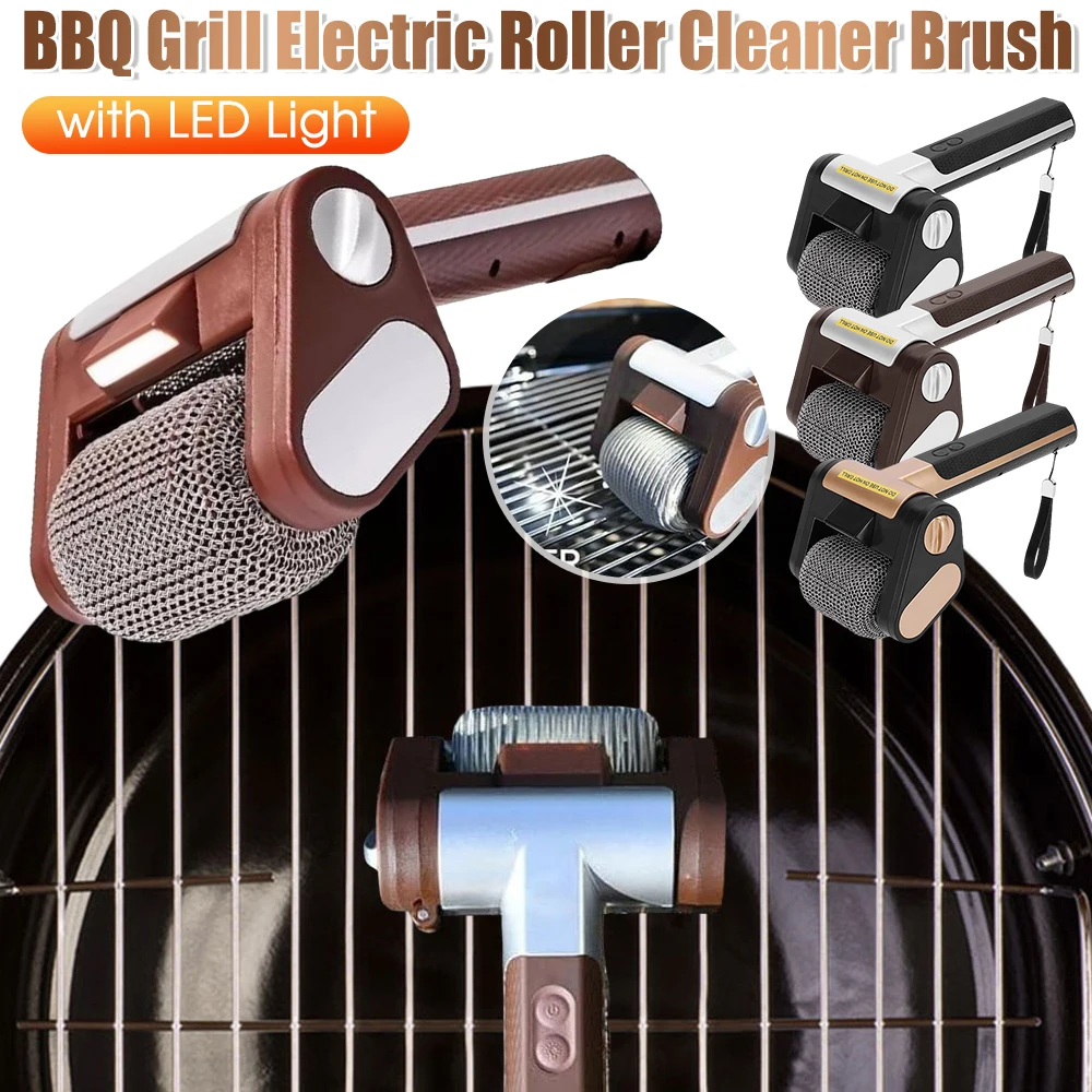 Electric Grill Cleaner with LED Lights Grill Cleaner Brush Without Bristles Cordless Rechargeable BBQ Brush Cleaner and Parts
Electric Grill Cleaner with LED Lights Grill Cleaner Brush Without Bristles Cordless Rechargeable BBQ Brush Cleaner and Parts