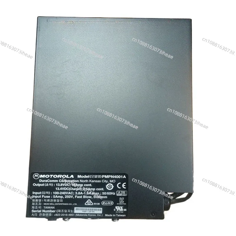 Genuine MOTOROLA XIR R8200 PMPN4001 Power Supply - 13.8V DC 15A (95% New)
Genuine MOTOROLA XIR R8200 PMPN4001 Power Supply - 13.8V DC 15A (95% New)