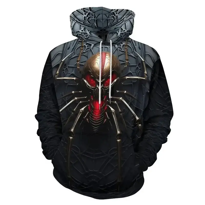 Fashion Men's Hooded Sweatshirt 3d Printed Spider Personality Pattern Hoodie Casual Loose Street Fun Plus Size Pullover
Fashion Men's Hooded Sweatshirt 3d Printed Spider Personality Pattern Hoodie Casual Loose Street Fun Plus Size Pullover