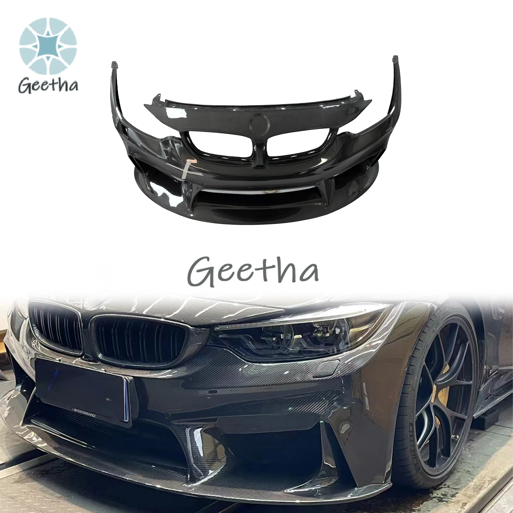 For BMW M3/M4 3D Style Auto Parts Front Bumper Carbon Fiber Body Kit for BMW M3/M4 F80/F82 (Full Carbon Fiber)
For BMW M3/M4 3D Style Auto Parts Front Bumper Carbon Fiber Body Kit for BMW M3/M4 F80/F82 (Full Carbon Fiber)