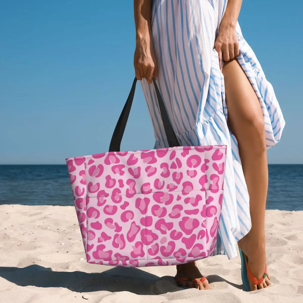 Pink Leopard Print Beach Tote Bag Sport Gym Yoga Duffle Large Tote Bag Women Travel Bag Fitness bag
Pink Leopard Print Beach Tote Bag Sport Gym Yoga Duffle Large Tote Bag Women Travel Bag Fitness bag