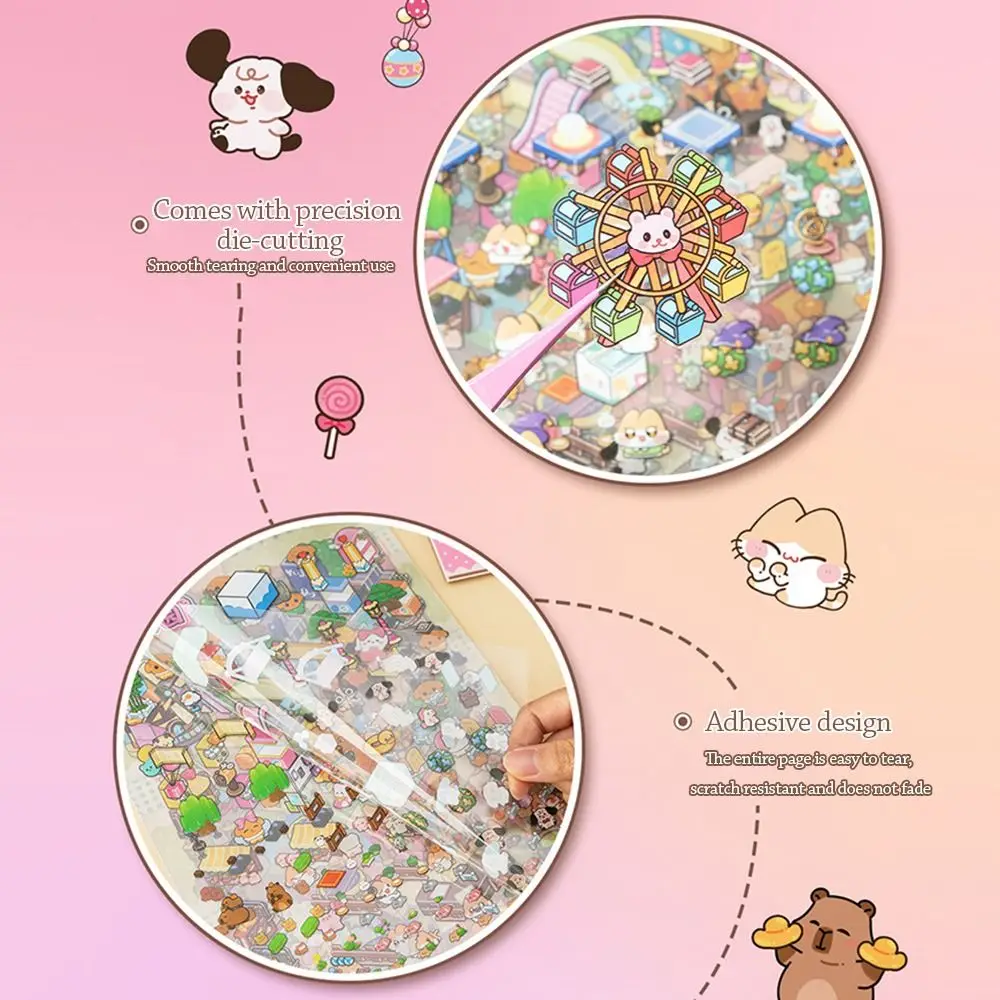 Новая 3D книга-наклейка с пейзажем, милая капибара, сделай сам, миниатюрные наклейки сцены, 6 сцен, карманный комплект сцен для домашних животных для детей
Новая 3D книга-наклейка с пейзажем, милая капибара, сделай сам, миниатюрные наклейки сцены, 6 сцен, карманный комплект сцен для домашних животных для детей