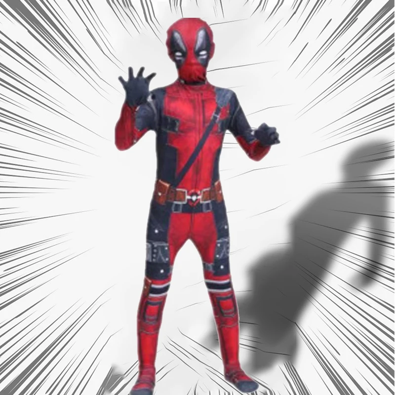 Fantasy Movie Character Superhero Deadpool Cosplay Bodysuit Character Mask Tights with knapsack Holiday Set Halloween Costumes
Fantasy Movie Character Superhero Deadpool Cosplay Bodysuit Character Mask Tights with knapsack Holiday Set Halloween Costumes