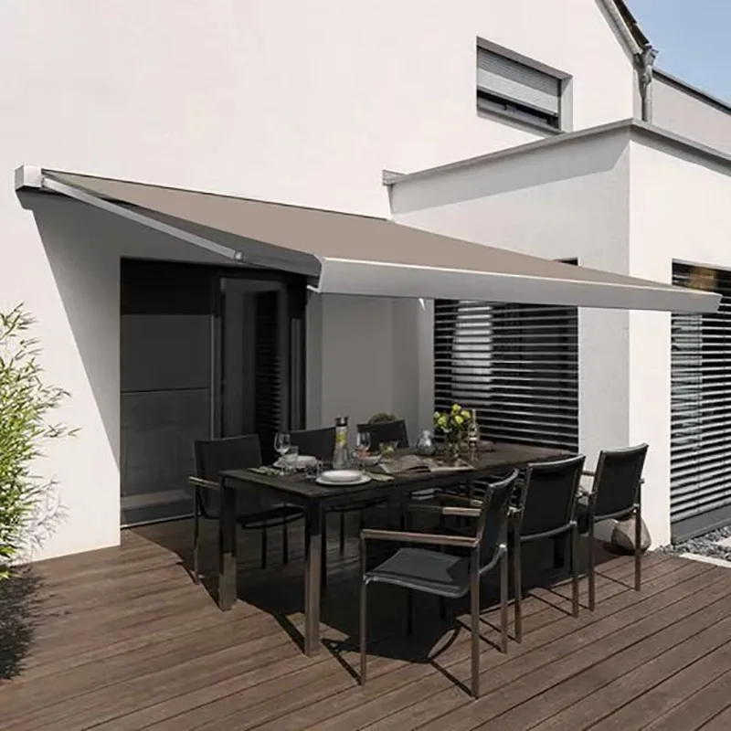 Моторизованный выдвижной тент, электрический уличный солнцезащитный козырек для патио и балкона
Моторизованный выдвижной тент, электрический уличный солнцезащитный козырек для патио и балкона