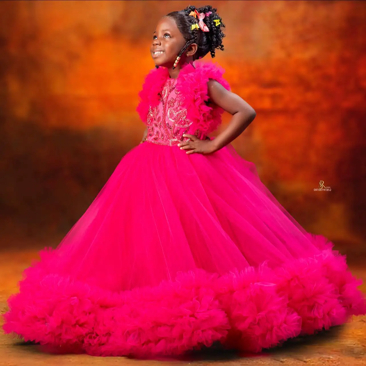 Quality Red Tulle Fluffy Flower Girls Dress for Litter Princess Girl's Weddings Birthday Party Gown First Holy Communion Dress
Quality Red Tulle Fluffy Flower Girls Dress for Litter Princess Girl's Weddings Birthday Party Gown First Holy Communion Dress