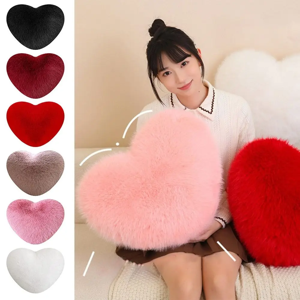 New Fur Heart Plush Pillow Pink Color PP Cotton Soft Pillow Love Heart Shaped Fluffy Stuffed Pillow for Birthday
New Fur Heart Plush Pillow Pink Color PP Cotton Soft Pillow Love Heart Shaped Fluffy Stuffed Pillow for Birthday