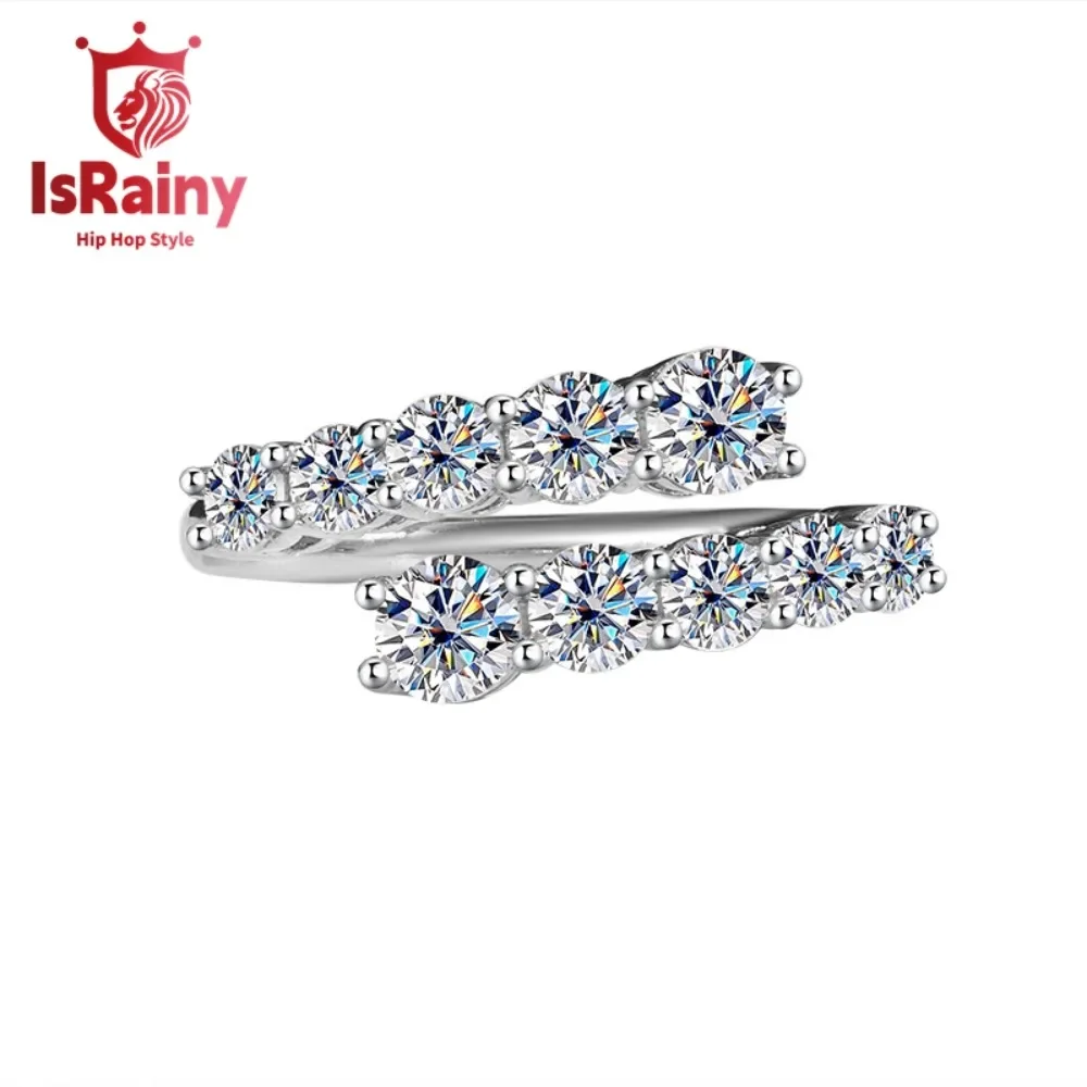 IsRainy Pass Diamond Test D Color 1.7CT Round Cut Moissanite Rings For Women Men Anniversary 925 Sterling Silver Fine Jewelry
IsRainy Pass Diamond Test D Color 1.7CT Round Cut Moissanite Rings For Women Men Anniversary 925 Sterling Silver Fine Jewelry