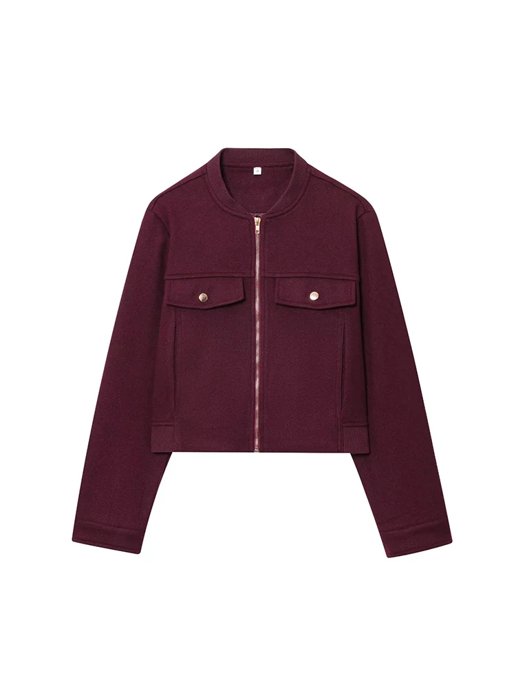 European and American style autumn new fashion trend simple casual women's wear versatile round neck zipper soft short jacket
European and American style autumn new fashion trend simple casual women's wear versatile round neck zipper soft short jacket