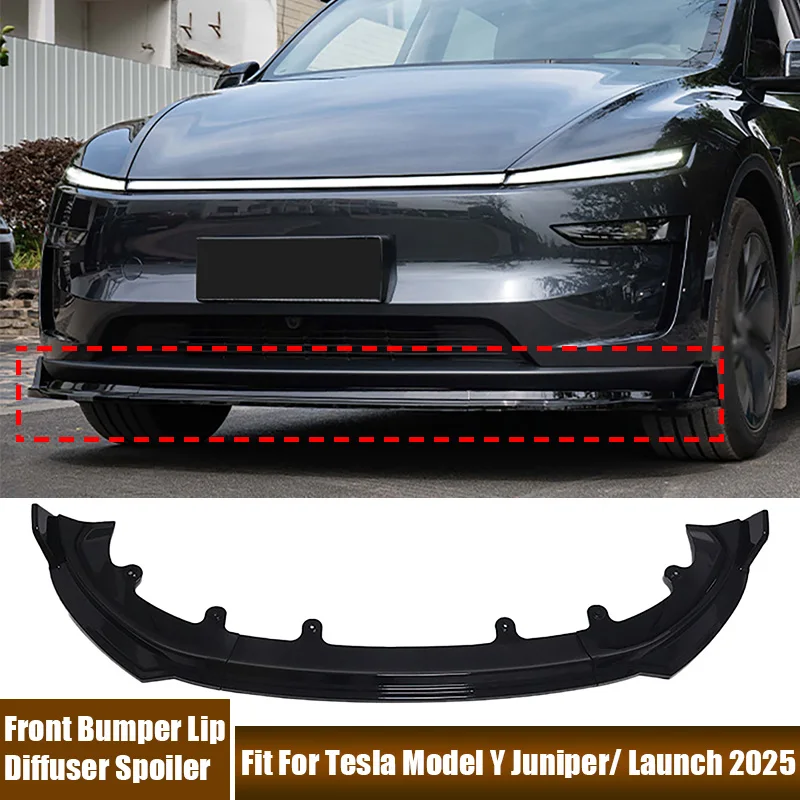 Front Bumper Lower Lip Diffuser Spoiler Protective Trim Cover For Tesla Model Y Juniper/ Launch 2025 NEW 5 Seat Car Accessories
Front Bumper Lower Lip Diffuser Spoiler Protective Trim Cover For Tesla Model Y Juniper/ Launch 2025 NEW 5 Seat Car Accessories