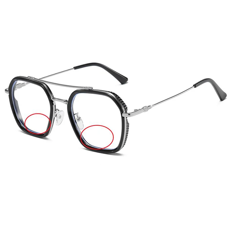 New Fashion Large Square Frame Women Anti Blue Light Bifocals Reading Glasses Men Hyperopia Presbyopia Spectacles Double Bridge
New Fashion Large Square Frame Women Anti Blue Light Bifocals Reading Glasses Men Hyperopia Presbyopia Spectacles Double Bridge