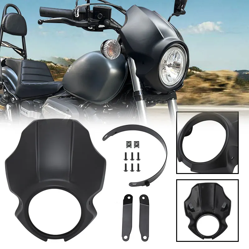 Motorcycle Matte Black Headlight Fairing Handlebar Windshield Protector For Yamaha XVS 950 SPEC BOLT 950 2013-up
Motorcycle Matte Black Headlight Fairing Handlebar Windshield Protector For Yamaha XVS 950 SPEC BOLT 950 2013-up