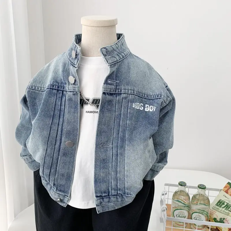 Spring and Autumn Boys' Deinm Jacket New Children's Korean Style Stand up Cowboy Casual Coat
Spring and Autumn Boys' Deinm Jacket New Children's Korean Style Stand up Cowboy Casual Coat