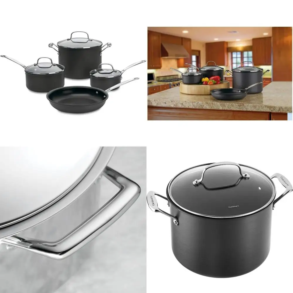 Классический набор посуды Cuisinart Chef из 7 предметов с антипригарным покрытием, черный цвет
Классический набор посуды Cuisinart Chef из 7 предметов с антипригарным покрытием, черный цвет