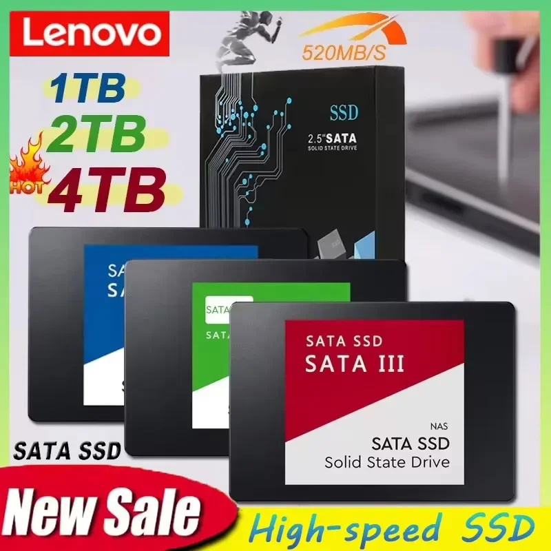 Твердотельный накопитель Lenovo 4 ТБ SSD, высокоскоростной, 500 ГБ, 1 ТБ, 2 ТБ, внутренний жесткий диск SATA3 2,5 дюйма для ноутбуков, микрокомпьютеров, настольных ПК
Твердотельный накопитель Lenovo 4 ТБ SSD, высокоскоростной, 500 ГБ, 1 ТБ, 2 ТБ, внутренний жесткий диск SATA3 2,5 дюйма для ноутбуков, микрокомпьютеров, настольных ПК