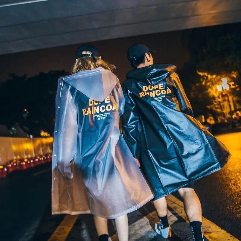 Trend raincoat long single men's and women's Korean version of street tide brand personalized fashion transparent rainstorm
Trend raincoat long single men's and women's Korean version of street tide brand personalized fashion transparent rainstorm