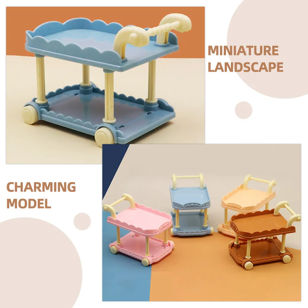 4Pcs Mini Dining Cart Realistic Detail Plastic Miniature Kitchen Decor for Mini House Landscaping Desktop Ornament Craft
4Pcs Mini Dining Cart Realistic Detail Plastic Miniature Kitchen Decor for Mini House Landscaping Desktop Ornament Craft